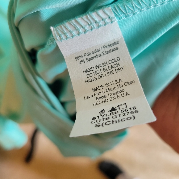 Good Time USA Aqua Blue Fringe Dress - Picture 3 of 3